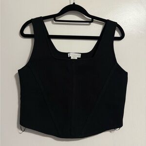 House of Harlow 1960 Black Corset Top